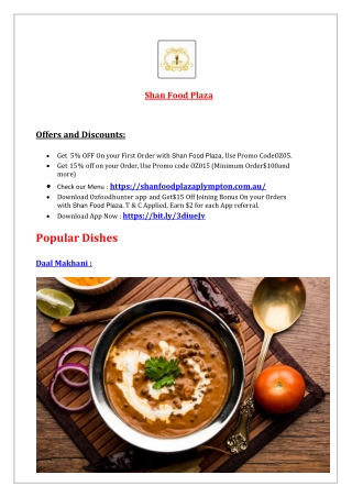 5% off - Shan Food Plaza Indian Restaurant Plympton, SA