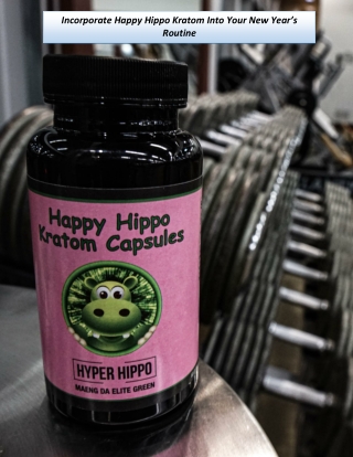 Incorporate Happy Hippo Kratom Into Your New Year’s Routine