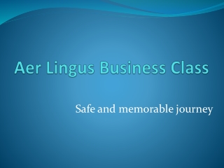 Aer Lingus Business Class
