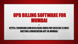 OPD billing software for Mumbai