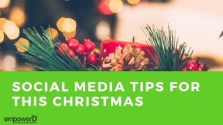 Social Media Tips for Christmas