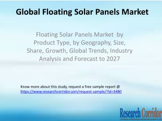 Floating Solar Panels Market  by Product Type, by Geography, Size, Share, Growth, Global Trends, Industry Analysis and F