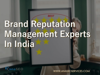 Brand Reputation Management Experts in India - AnaSEO Services