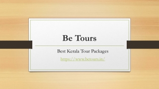 Luxury Tour Packages In Kerala - Be tours