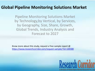 Pipeline Monitoring Solutions Market by Technology,by Vertical, by Services, by Geography, Size, Share, Growth, Global T