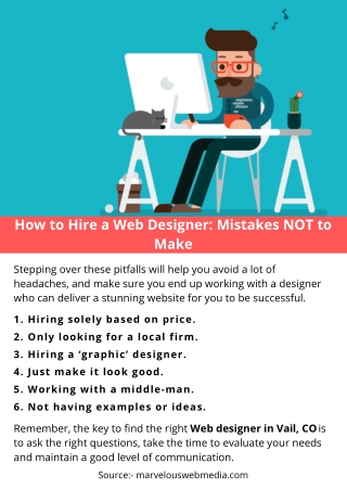 How to Hire a Web Designer: Mistakes NOT to Make!