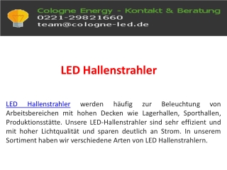 LED Hallenstrahler