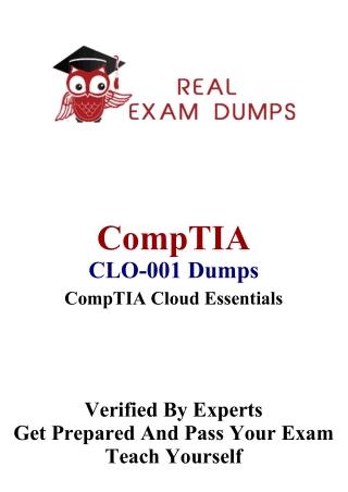 CompTIA CLO-001 PDF Dumps – Authentic CLO-001 Questions