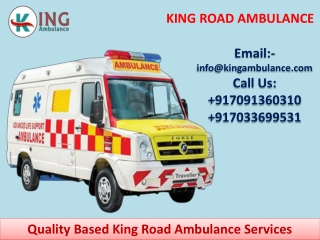 ICU Ambulance Service in Patel Nagar and Phulwari Sharif Patna by King