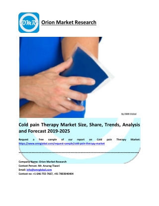 Cold pain Therapy Market Research and Forecast 2019-2025