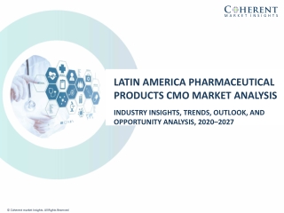 Latin America Pharmaceutical Products CMO Market Analysis-2027