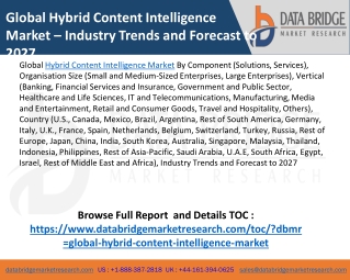 Global Hybrid Content Intelligence Market Emerging Trends, Growth Strategies, Revenue Statistics