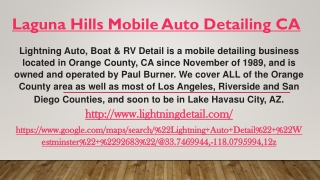 Laguna Hills Mobile Auto Detailing CA