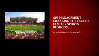 API Management changing the face of fantasy sports business