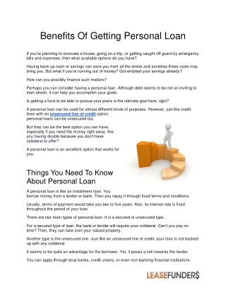 Thinking About Signing Up For A Personal Loan?