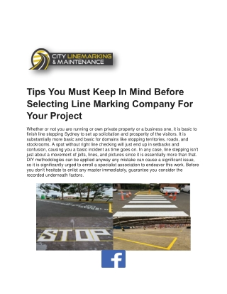 Linemarking | Citylinemarking.com.au