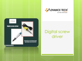 Get The Best  Digital screw driver in Delhi