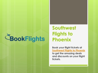 Southwest Flights to Phoenix