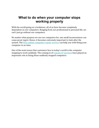 How to Fix Computer Problems?