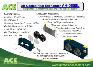 Air Cooled Heat Exchanger AH-0608L - by ACE