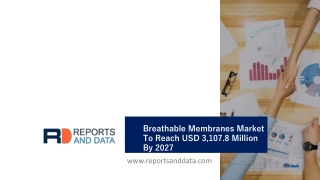 Breathable Membranes Market Growth Analysis, Key Manufacturers and Forecast Period 2020-2027