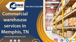 Best Commercial Warehouse services Memphis Tennessee