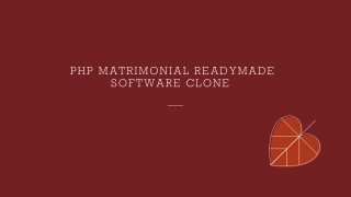 PHP matrimonial Readymade software clone