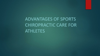 Advantages of Sport Chiropractic Care For Athletes