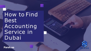 How to Find Best Accounting Service in Dubai