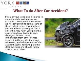 Car Accident Lawyer Northern California | Sacramemnto - York Law Corp