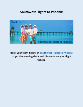 Southwest Flights to Phoenix