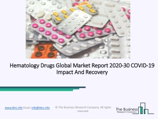 Hematology Drugs Market Size, Growth, Opportunity and Forecast to 2030