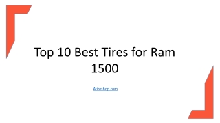 Top 10 Best Tires for Ram 1500