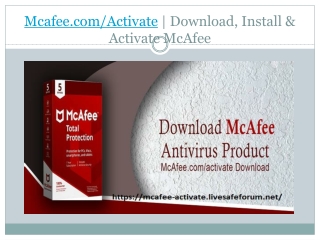 www.McAfee.com/Activate - Enter your code - McAfee Activate