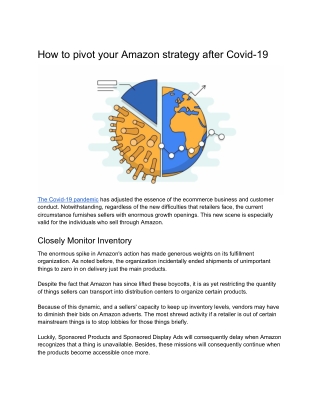 How to pivot your Amazon strategy after Covid-19