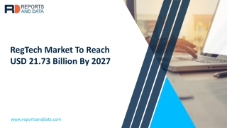 RegTech Market Research Study including Growth Factors, Types and Application by regions from 2020 to 2027