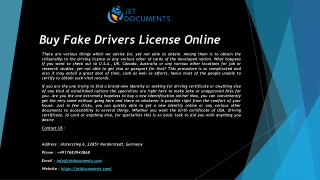 Drivers Licenses For Sale