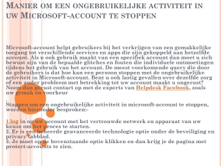 Facebook Nederlands technische online hulp