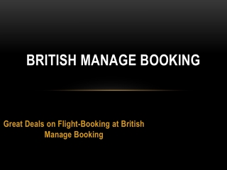British Manage Booking