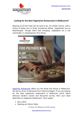 Looking for the best vegetarian restaurants in Melbourne?
