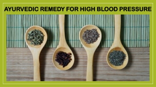 Ayurvedic Remedy For High Blood Pressure