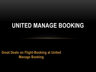 United Manage Booking