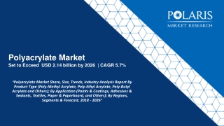 Polyacrylate Market Share, Size, Trends, Industry Analysis Report By Product Type (Poly-Methyl Acrylate, Poly-Ethyl Acr
