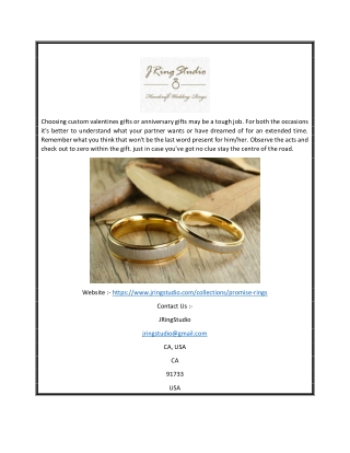 Couple Promise Rings Set | Jringstudio.com