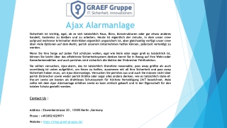 Ajax Alarmanlage