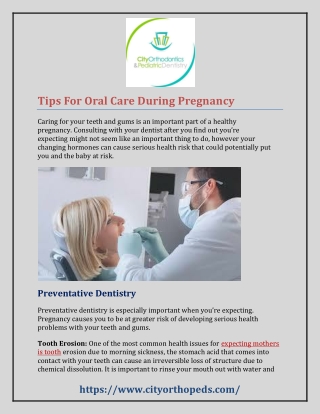 Tips For Oral Care During Pregnancy