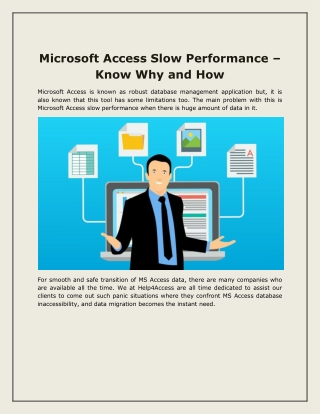 Microsoft Access Slow Performance – Know Why and How
