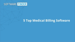 5 Top Medical Billing Software