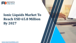 Ionic Liquids Market 2020 Global Growth Opportunities, Applications, Key Players, Analysis and Forecast 2027