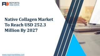 Native Collagen Market Latest Trends And Market Status 2020-2027